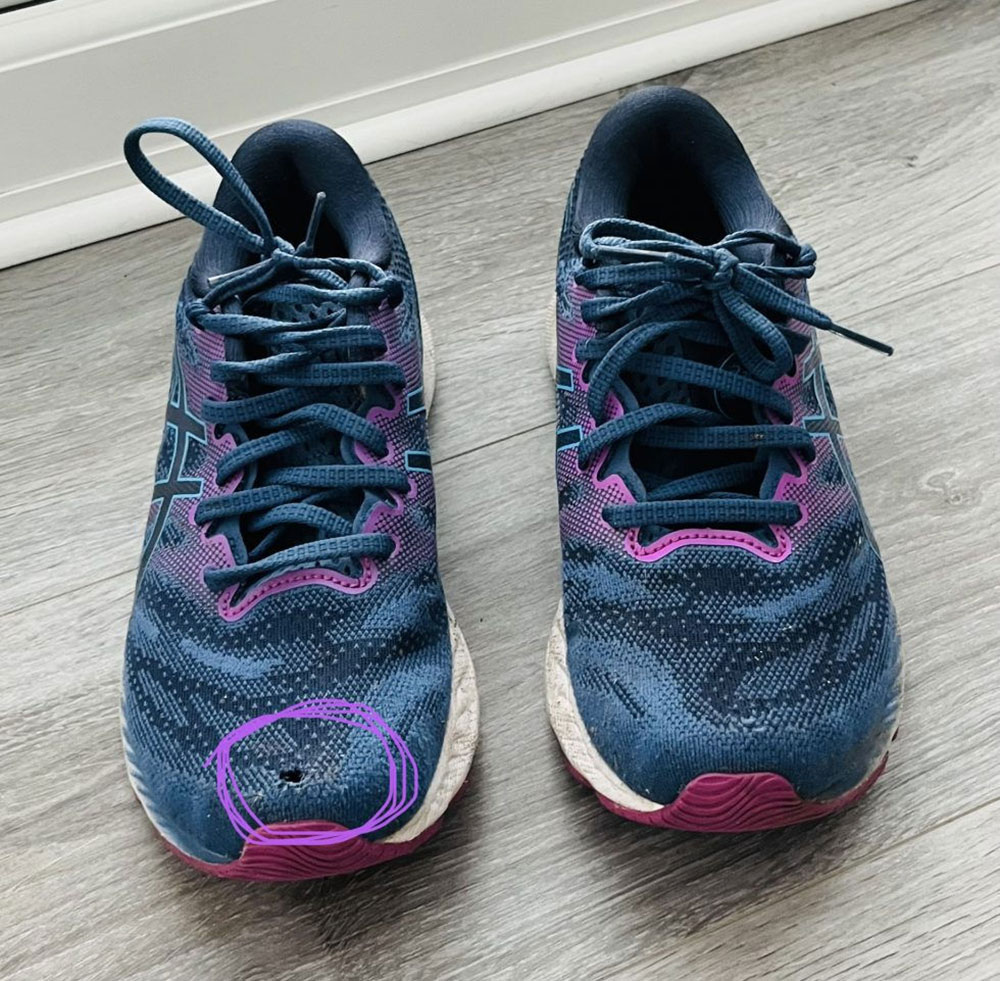 Big Toe Holes - It’s not the shoe! It’s you…