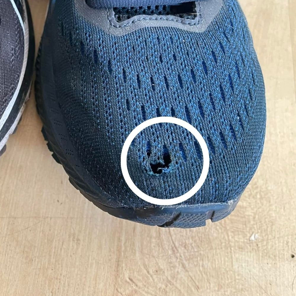 Big Toe Holes - It’s not the shoe! It’s you