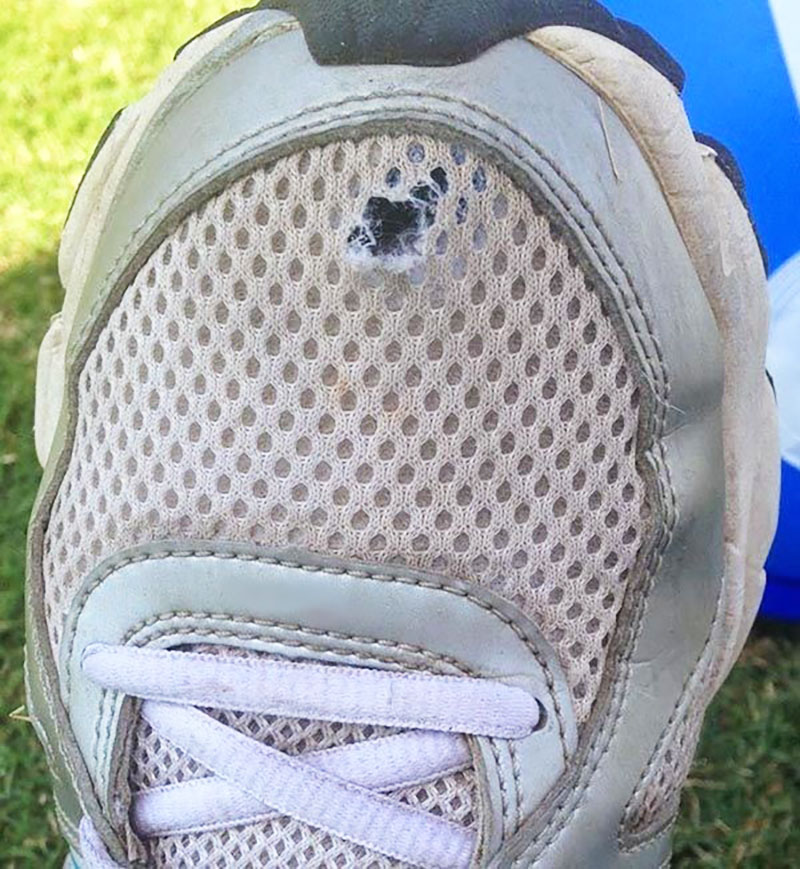Why do I get Big Toe Holes in my fabric trainers